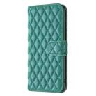 For iPhone 16 Pro Max Diamond Lattice Wallet Flip Leather Phone Case(Green) - 3