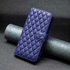 For iPhone 16 Diamond Lattice Wallet Flip Leather Phone Case(Blue) - 2