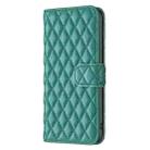 For iPhone 16 Diamond Lattice Wallet Flip Leather Phone Case(Green) - 3