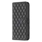 For iPhone 17 Diamond Lattice Wallet Flip Leather Phone Case(Black) - 2