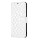 For iPhone 17 Air Diamond Lattice Wallet Flip Leather Phone Case(White) - 2