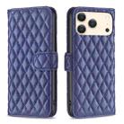 For iPhone 17 Pro Max Diamond Lattice Wallet Flip Leather Phone Case(Blue) - 1