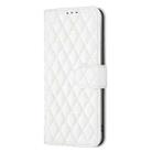 For iPhone 17 Pro Max Diamond Lattice Wallet Flip Leather Phone Case(White) - 2