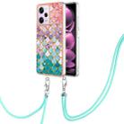 For Xiaomi Redmi Note 12 Pro 5G Global Electroplating IMD TPU Phone Case with Lanyard(Colorful Scales) - 1