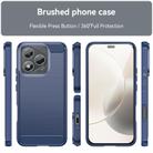 For Honor X70i Brushed Texture Carbon Fiber TPU Phone Case(Blue) - 2