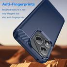 For Honor X70i Brushed Texture Carbon Fiber TPU Phone Case(Blue) - 3