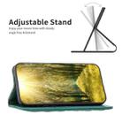 For iPhone 15 Pro Diamond Lattice Magnetic Leather Flip Phone Case(Green) - 4