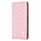 For iPhone 16 Pro Max Diamond Lattice Magnetic Leather Flip Phone Case(Pink) - 3