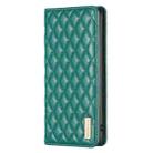 For iPhone 16 Plus Diamond Lattice Magnetic Leather Flip Phone Case(Green) - 3