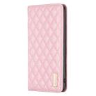 For iPhone 17 Diamond Lattice Magnetic Leather Flip Phone Case(Pink) - 2