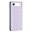 For iPhone 17 Air Diamond Lattice Magnetic Leather Flip Phone Case(Purple) - 3
