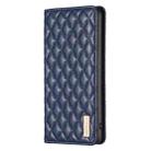 For iPhone 17 Pro Max Diamond Lattice Magnetic Leather Flip Phone Case(Blue) - 2