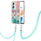 For OPPO A79 5G Global Electroplating IMD TPU Phone Case with Lanyard(Colorful Scales) - 1