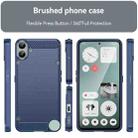 For Nothing CMF Phone 1 Brushed Texture Carbon Fiber TPU Phone Case(Blue) - 2