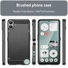 For Nothing CMF Phone 1 Brushed Texture Carbon Fiber TPU Phone Case(Black) - 2