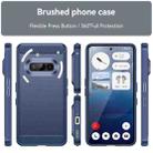 For Nothing Phone 3a Carbon Fiber Brushed Texture TPU Phone Case(Blue) - 2