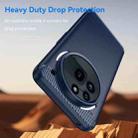 For Nothing Phone 3a Pro Carbon Fiber Brushed Texture TPU Phone Case(Blue) - 3