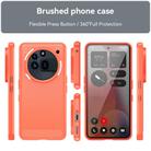 For Nothing Phone 3a Pro Carbon Fiber Brushed Texture TPU Phone Case(Red) - 2