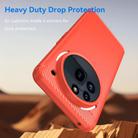 For Nothing Phone 3a Pro Carbon Fiber Brushed Texture TPU Phone Case(Red) - 3