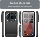 For Nothing Phone 3a Pro Carbon Fiber Brushed Texture TPU Phone Case(Black) - 2