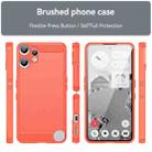 For Nothing CMF Phone 2 Pro Carbon Fiber Brushed Texture TPU Phone Case(Red) - 2