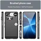 For Nothing Phone 3 Carbon Fiber Brushed Texture TPU Phone Case(Black) - 2