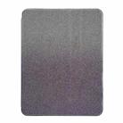 For iPad 10.2 2021 / 2020 / 10.5 Gradient Glitter Magnetic Split Leather Tablet Case(Purple) - 1