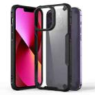 For iPhone 13 Four-corner Glossy Shockproof Phone Case(Black) - 1