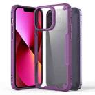 For iPhone 13 Four-corner Glossy Shockproof Phone Case(Purple) - 1