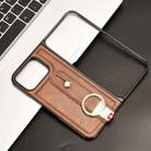 For Google Pixel 9 Pro  Fold Wristband Leather Back Phone Case(Brown) - 2