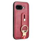 For Google Pixel 9a Wristband Leather Back Phone Case(Red) - 2