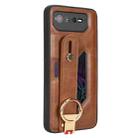 For Asus ROG Phone 6 / ROG6 Wristband Leather Back Phone Case(Brown) - 2