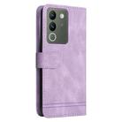 For vivo Y200 / V29e Global Skin Feel Life Tree Metal Button Leather Phone Case(Purple) - 3