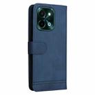 For vivo Y28 4G Global Skin Feel Life Tree Metal Button Leather Phone Case(Blue) - 3