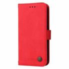 For vivo X200 Skin Feel Life Tree Metal Button Leather Phone Case(Red) - 2