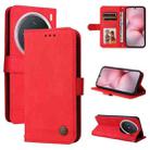 For vivo X200 Pro mini Skin Feel Life Tree Metal Button Leather Phone Case(Red) - 1