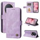 For vivo X200 Pro mini Skin Feel Life Tree Metal Button Leather Phone Case(Purple) - 1
