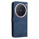 For vivo X200 Pro mini Skin Feel Life Tree Metal Button Leather Phone Case(Blue) - 3