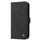 For vivo Y19s Skin Feel Life Tree Metal Button Leather Phone Case(Black) - 2
