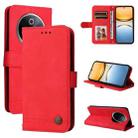 For vivo Y300 Pro Skin Feel Life Tree Metal Button Leather Phone Case(Red) - 1