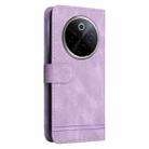 For vivo Y300 Pro Skin Feel Life Tree Metal Button Leather Phone Case(Purple) - 3