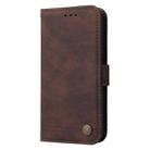 For vivo Y300 Pro Skin Feel Life Tree Metal Button Leather Phone Case(Brown) - 2