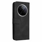 For vivo Y300 Pro Skin Feel Life Tree Metal Button Leather Phone Case(Black) - 3
