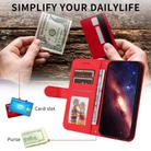 For vivo V50 Lite 4G / 5G Skin Feel Life Tree Metal Button Leather Phone Case(Red) - 3