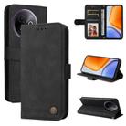 For vivo Y39 5G / Y300i Skin Feel Life Tree Metal Button Leather Phone Case(Black) - 1