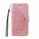 For vivo X200 Seven-petal Flowers Embossing Leather Phone Case(Rose Gold) - 2