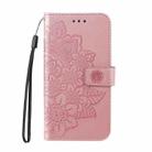 For vivo Y19s Seven-petal Flowers Embossing Leather Phone Case(Rose Gold) - 2