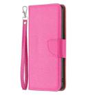 For iPhone 16 Pro Max Litchi Texture Pure Color Flip Leather Phone Case(Rose Red) - 3