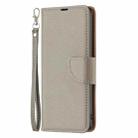 For iPhone 16 Litchi Texture Pure Color Flip Leather Phone Case(Grey) - 3