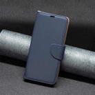 For iPhone 16 Litchi Texture Pure Color Flip Leather Phone Case(Blue) - 2